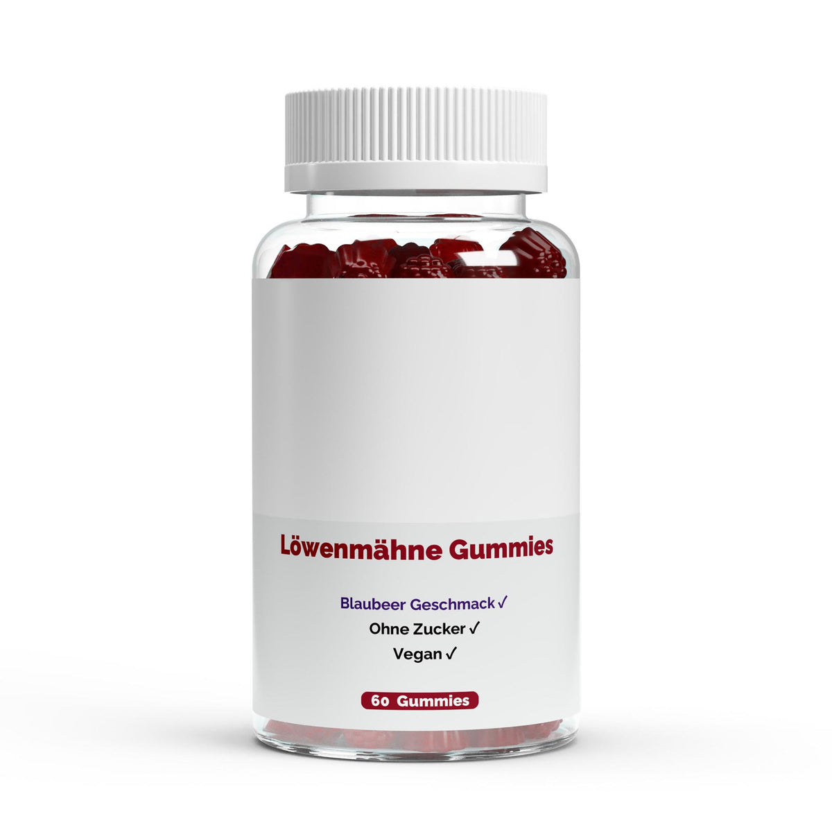 Crinière de Lion + Vitamine B6 Gummies - 60 pcs
