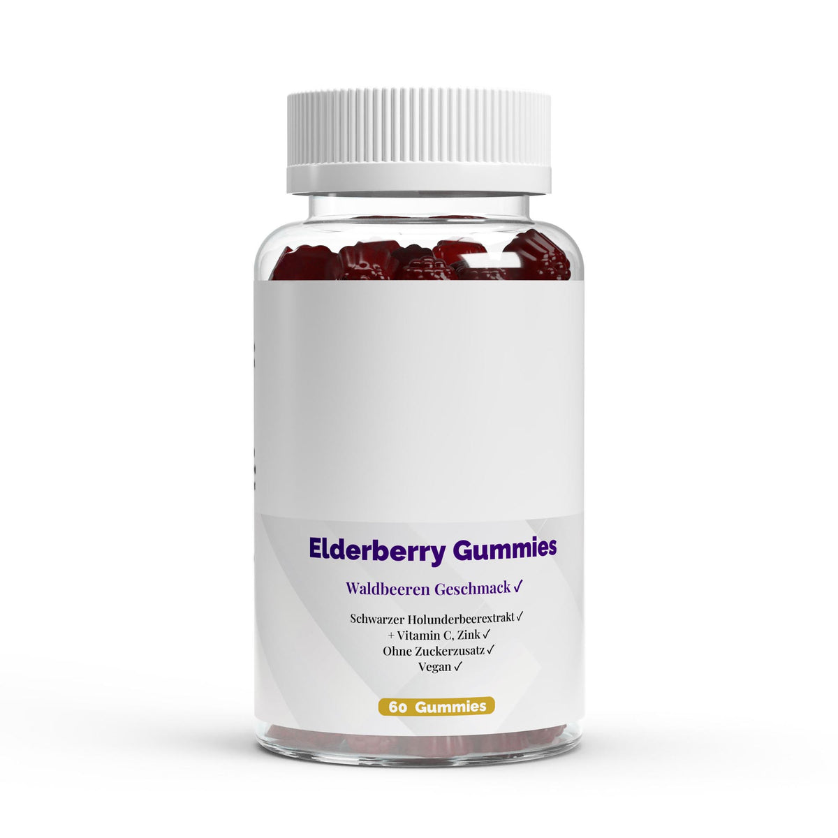 Elderberry + Vitamin C + Zinc Gummies - 60 pcs