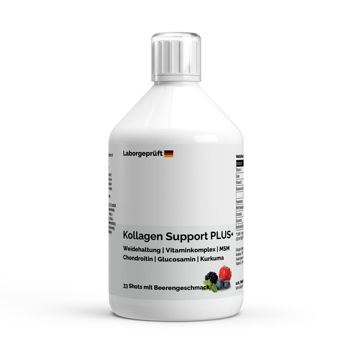 Collagen Support Plus Shots (1500 Da) - Wild Berry - 500ml