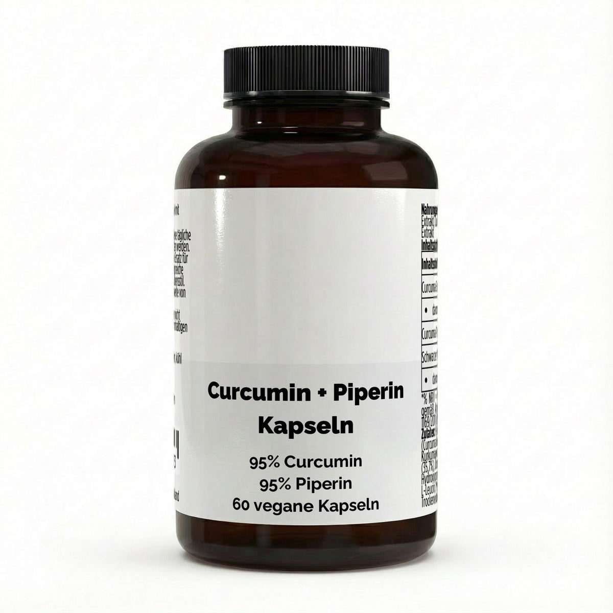 Turmeric Extract (95% Curcumin) + Piperine - 60 Vegan Capsules