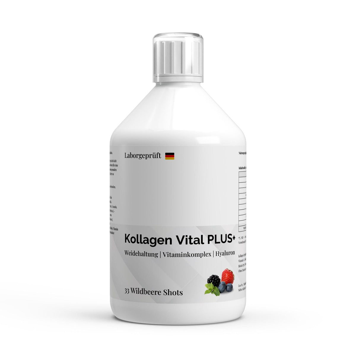 Collagen Vital Plus Shots (1500 Da) - Wild Berry - 500ml
