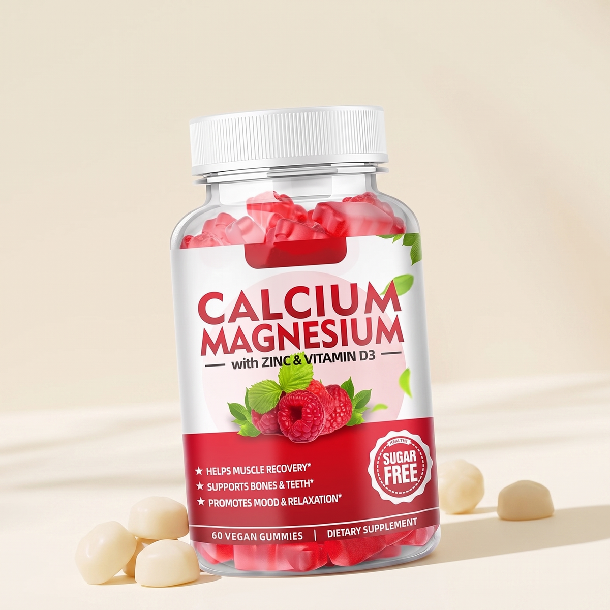 Calcium and D3 gummies lifestyle