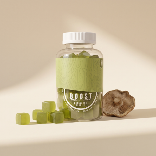 Mushroom gummies branded lifestyle