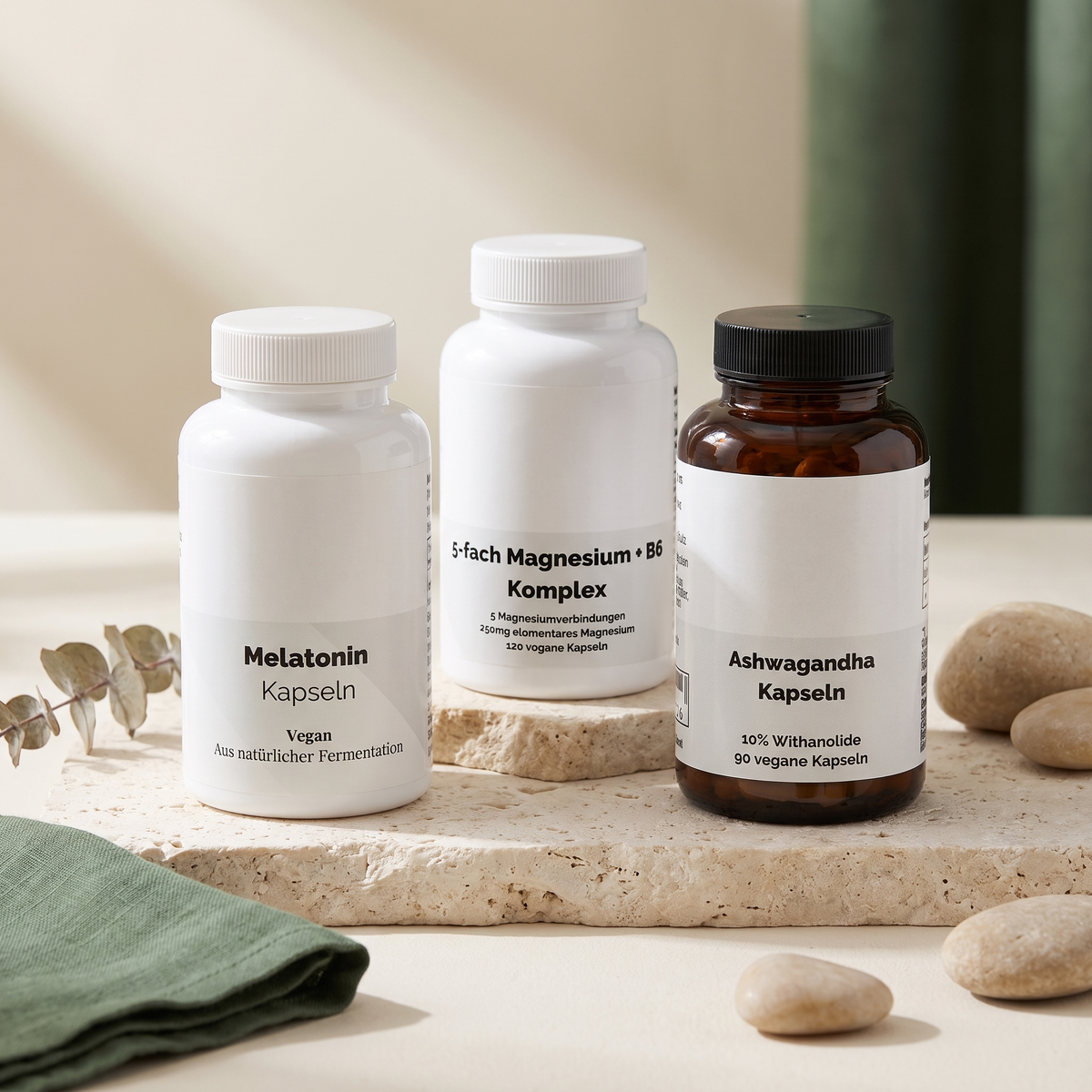 Sleep & Calm Pack — components shown are the actual products