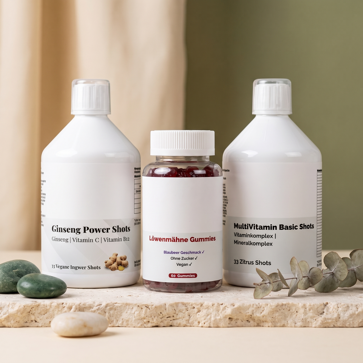 Energy & Focus Pack — components shown are the actual products